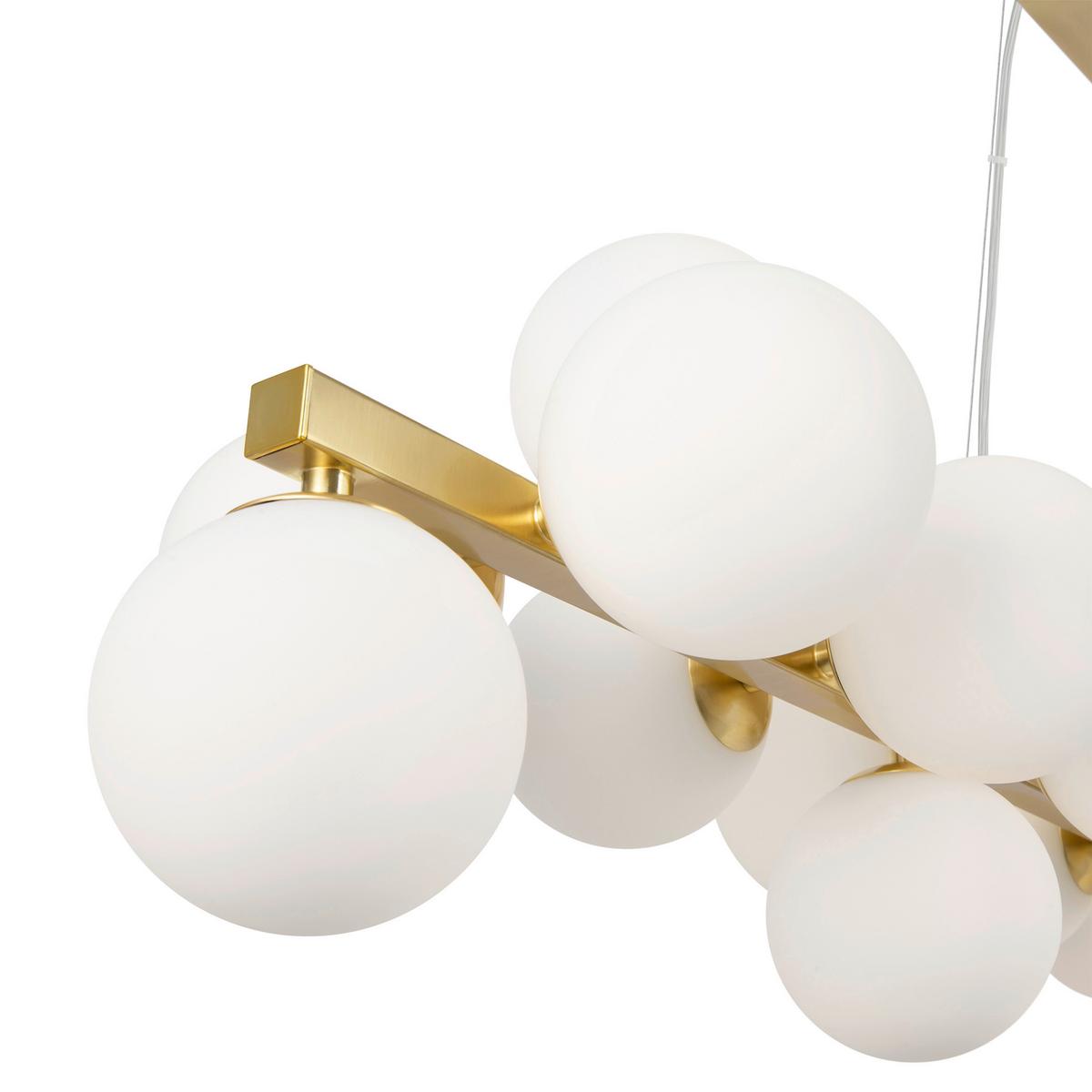 Pendelleuchte Dallas Messingfarben max. 28 Watt - Messingfarben, Trend, Glas/Metall (23,8/22,8/123,5cm) - MAYTONI