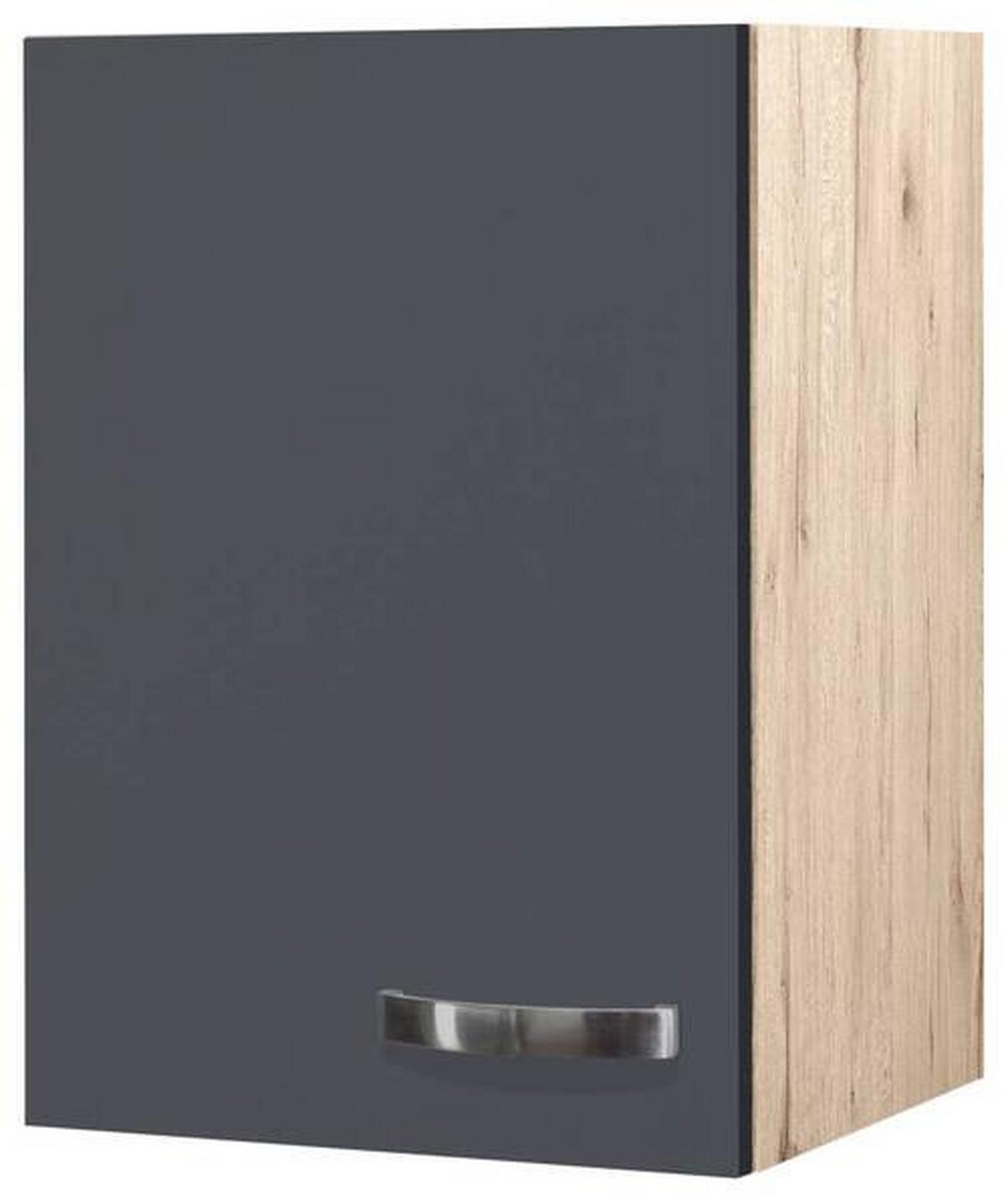 Kuhinjski Gornji Element Shadow H40 - tamno siva/boje oplemenjenog čelika, Moderno, drvni materijal/metal (40/54/32cm)