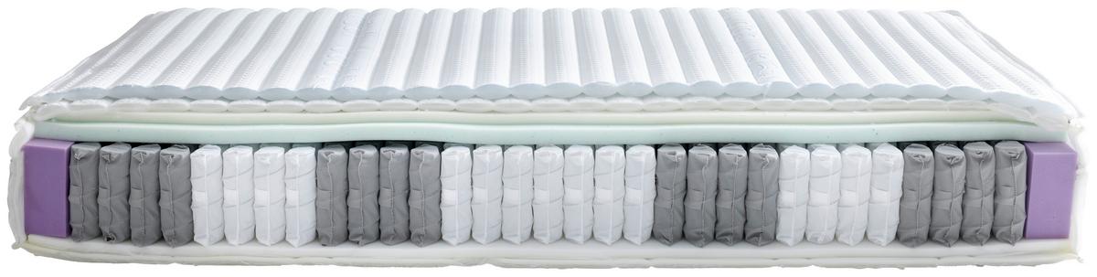 Taschenfederkernmatratze Thermo Adapt H3 ca. 80x200cm - Weiß, Textil (80/200cm) - Premium Living