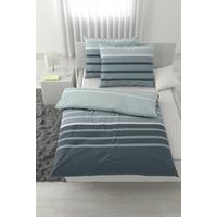 Lenjerie de pat Streif cca. 200x220/2x50x70 cm - albastru/negru, Konventionell, textil (200/220cm) - Mömax