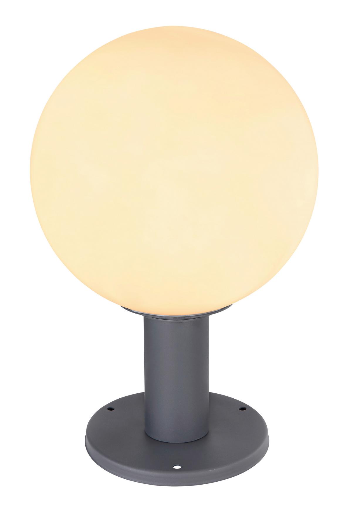 Außenleuchte Ossy in Anthrazit max. 15 Watt - Anthrazit/Opal, Basics, Glas/Metall (25/38cm) - Globo