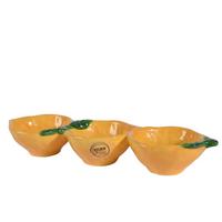 Bol Lemon - galben/verde, Basics, piatră (28/8/4cm)