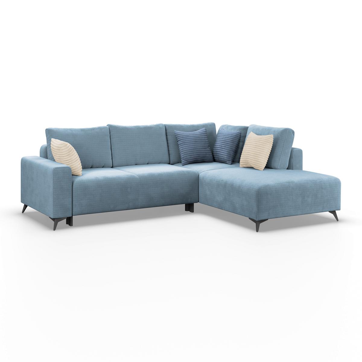 Coltar VIKTOR - albastru, Modern, textil (270/212cm)