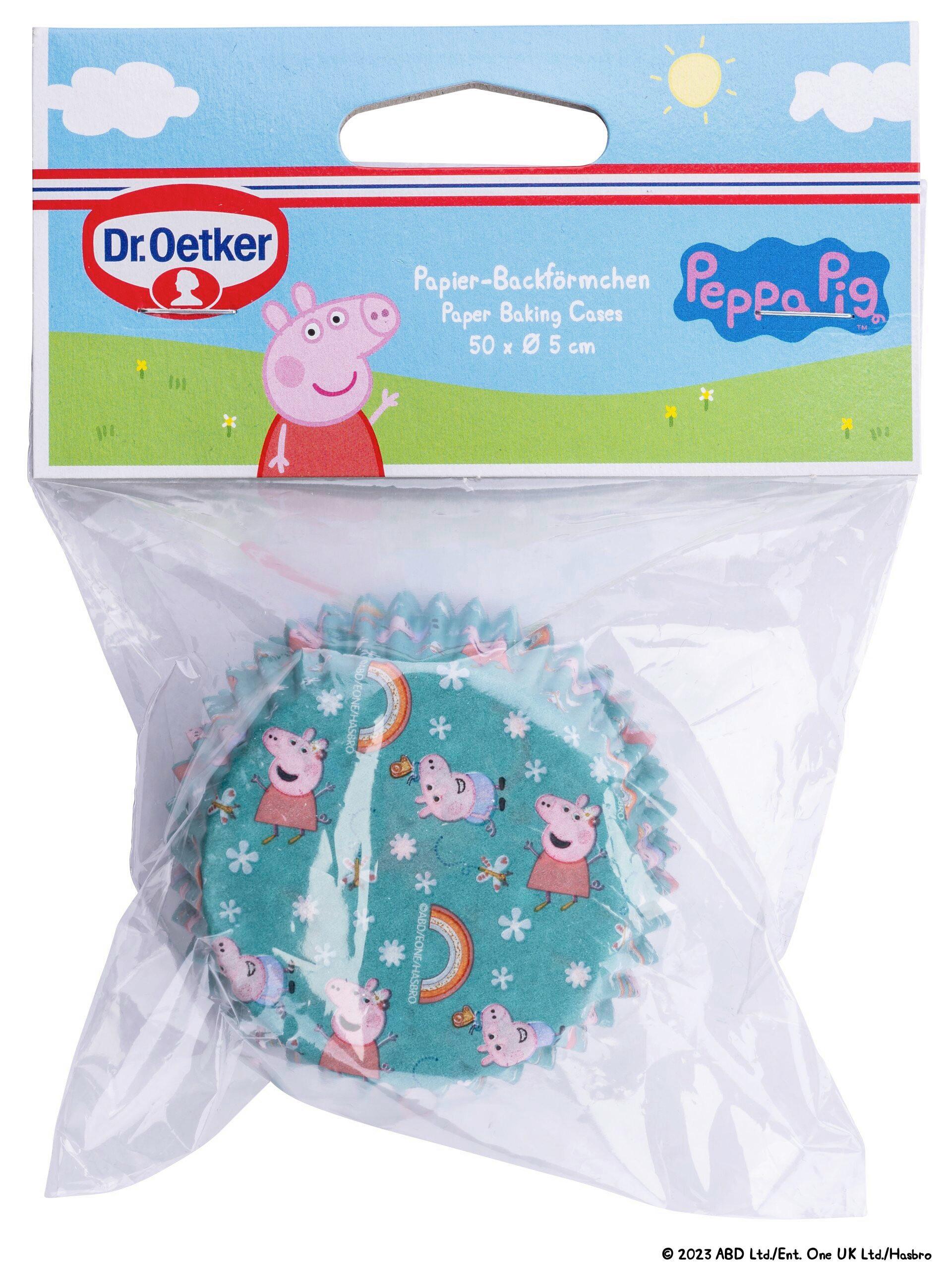 Papirnati Modelčki Za Mafine, 50 V Setu, Pujsa Pepa - Trend (4.5/12/15cm) - Dr.Oetker