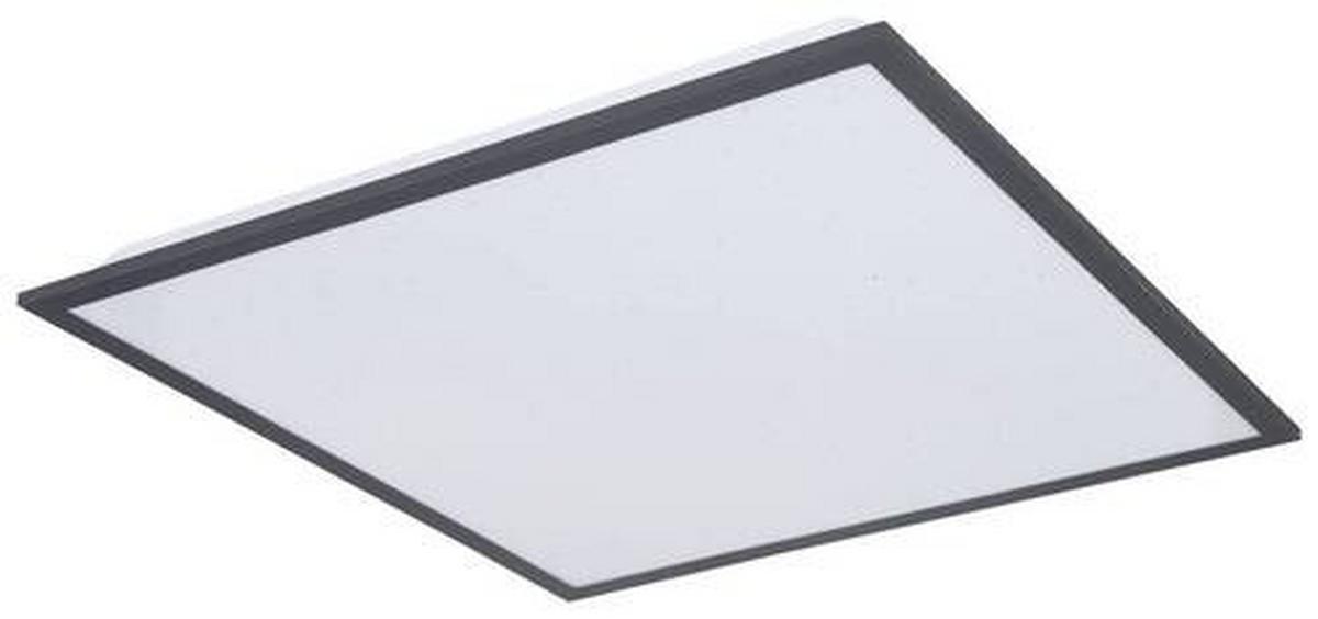 LED Mennyezeti Lámpa Doro - grafitszürke/opál, Basics, műanyag/fém (45/45/6,5cm) - Globo