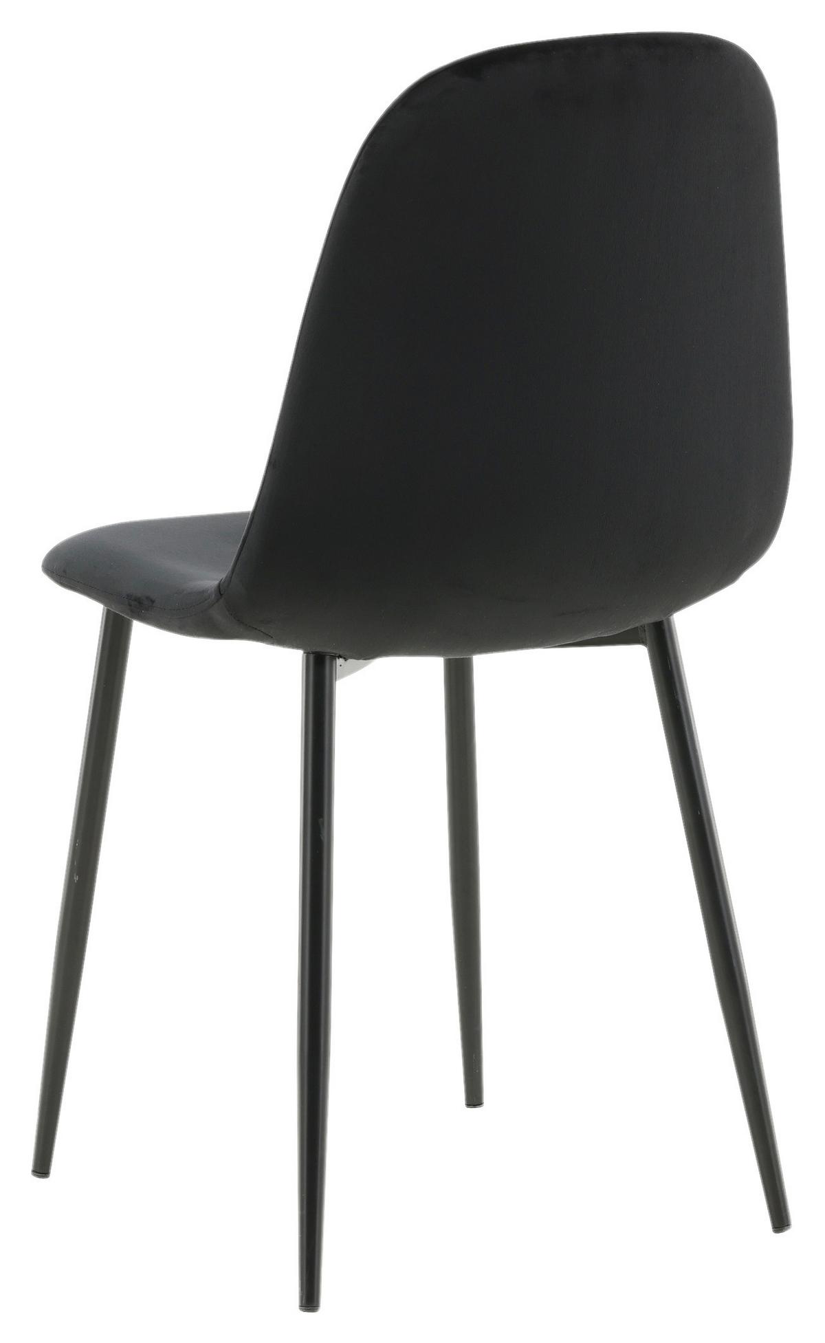 STUHL-SET POLAR - Schwarz, Design, Kunststoff/Textil (44/88/53cm) - Livetastic