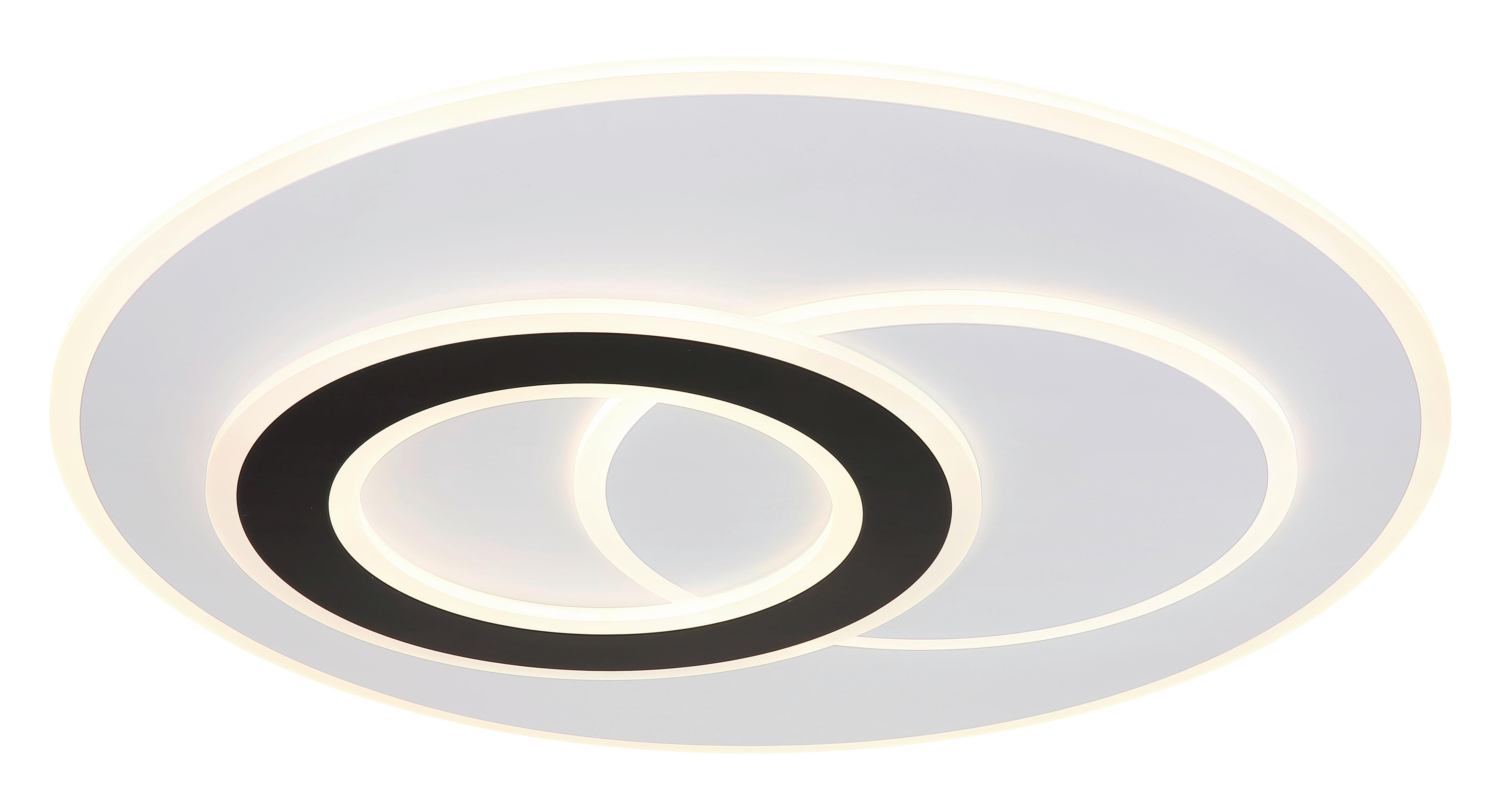 Stropna Led-svetilka Jacques, S Sijalko - črna/bela, Design, kovina/umetna masa (70/5,9cm)