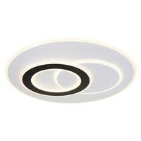 Stropna Led-svetilka Jacques, S Sijalko - črna/bela, Design, kovina/umetna masa (70/5,9cm)