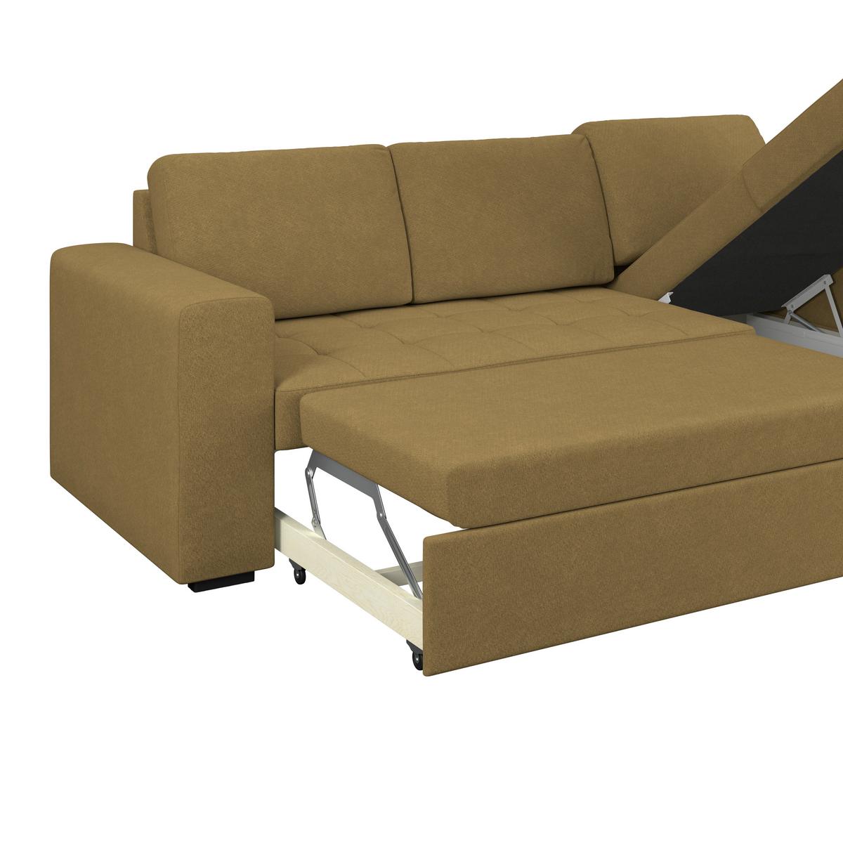 Kutna Garnitura Jan - maslinasto zelena, Trend, tekstil (247/155cm)