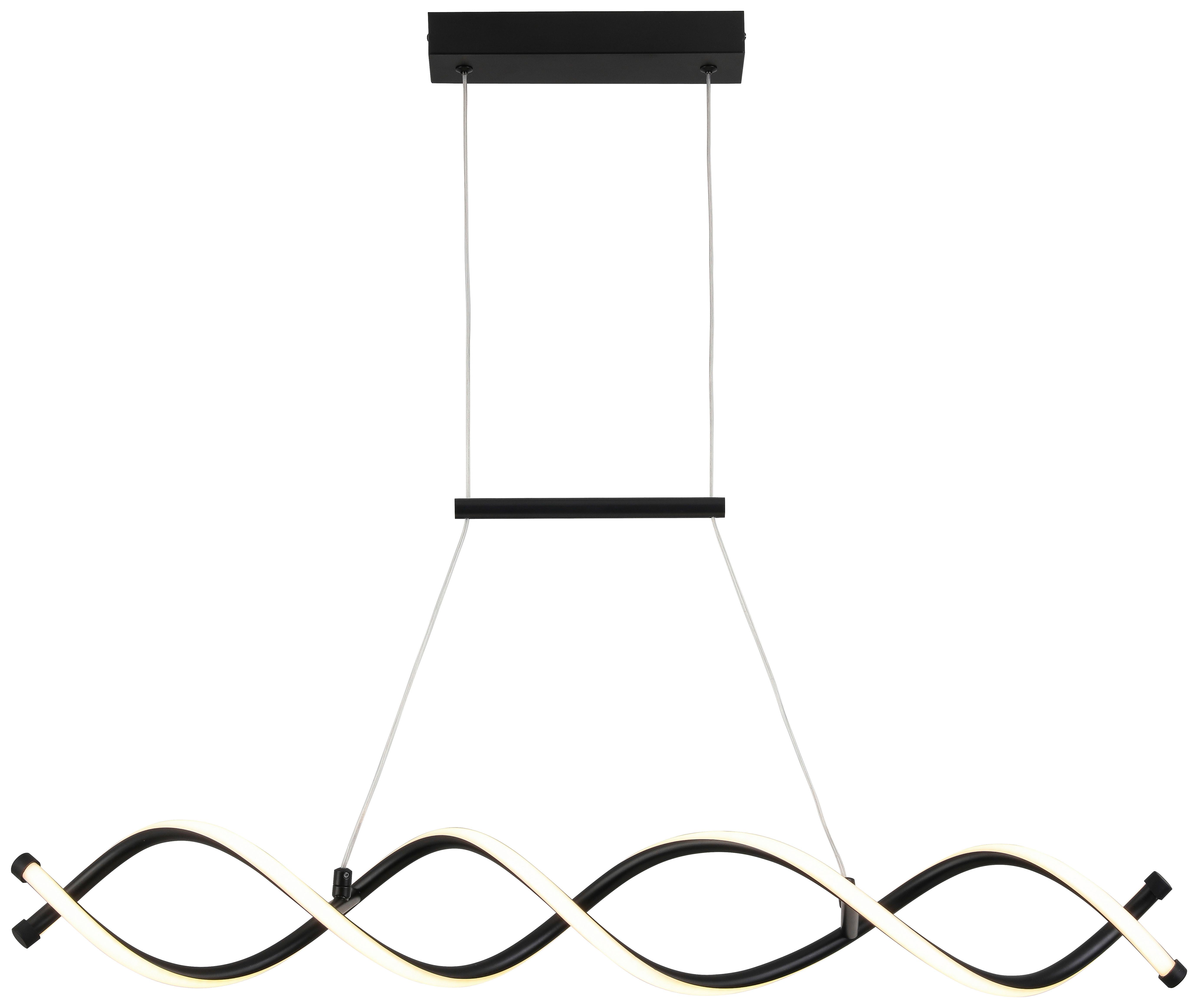Viseča Led-svetilka Mimi - črna, Moderno, kovina/umetna masa (88/13/120cm) - Mömax