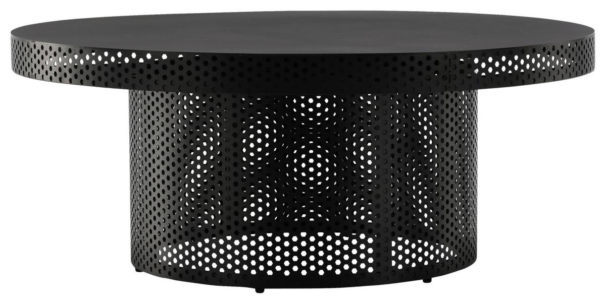 COUCHTISCH WEST END X JOSEFIN LUSTIG - Schwarz, Design, Metall (100/100/40cm) - Livetastic