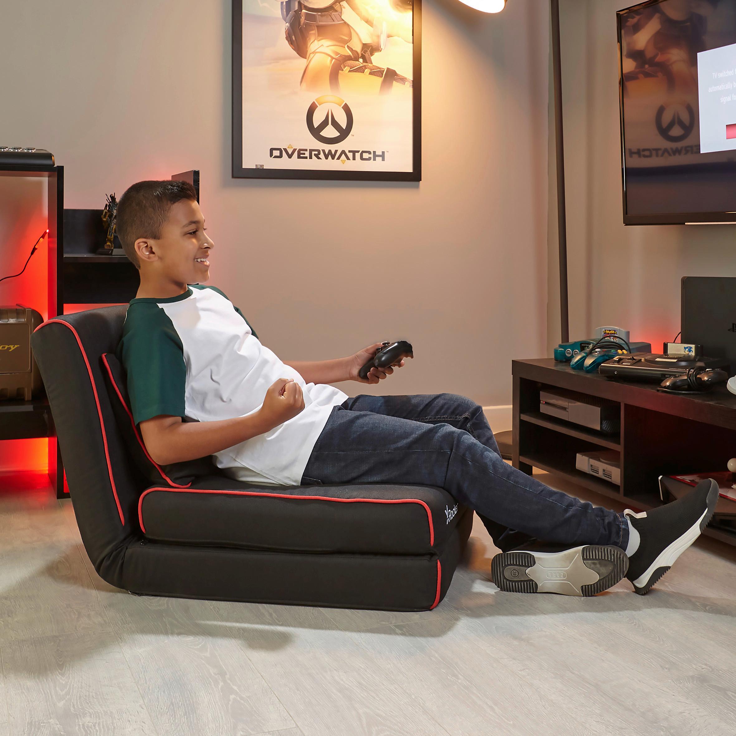 Gamingsessel Chrash ca. 61x81x59 cm Rot/Schwarz - Rot/Schwarz, MODERN, Kunststoff/Textil (61/81/59cm) - X Rocker