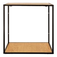 Wandregal Vita Wallshelf Braun/Schwarz - Schwarz/Braun, Design, Holz/Metall (36/36/36cm)