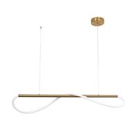 Led-hängeleuchte Lp-2345/1ps Meleca - Goldfarben, Design, Metall (160/15/130cm)