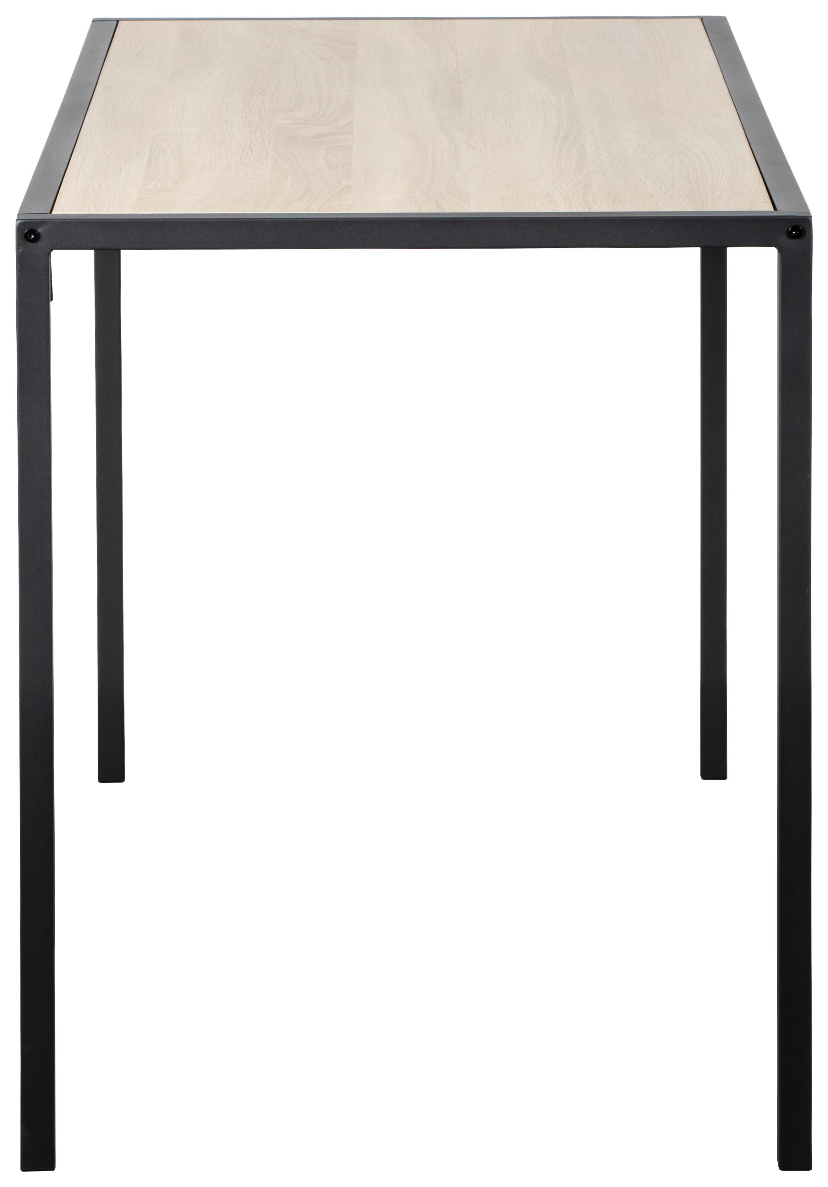 SKRIVBORD ARIAN -BASED- - Sonoma ek/svart, Basics, metall/trämaterial (120/60/75cm) - Based
