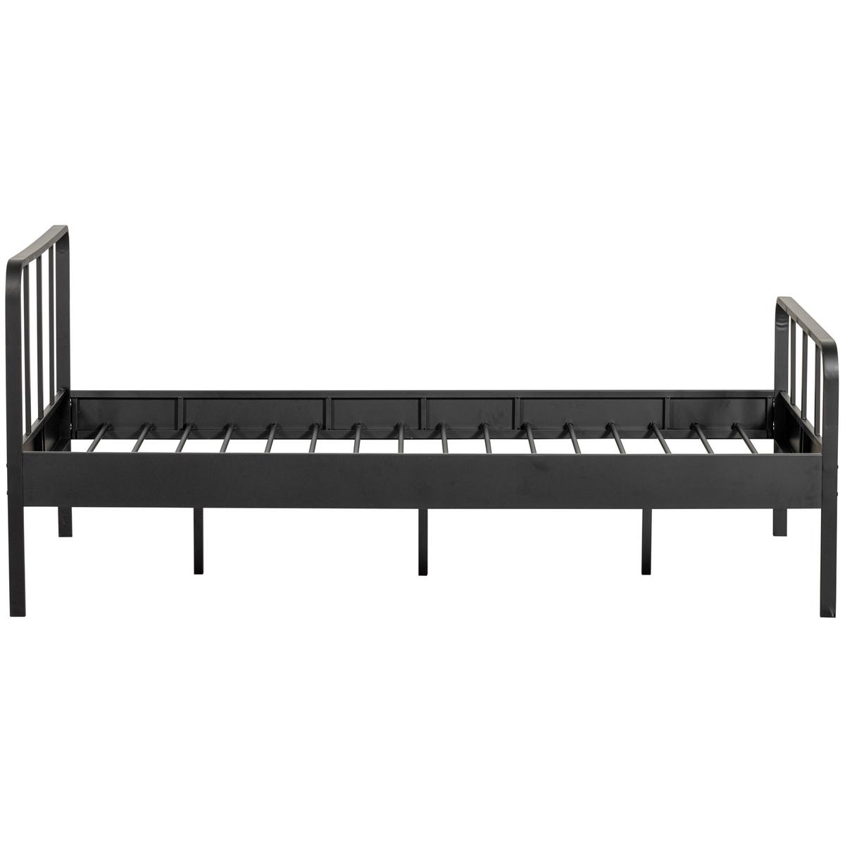 Metallbett Mees Schwarz ca. 120x200 cm - Schwarz, Basics, Metall (120/200cm) - MID.YOU