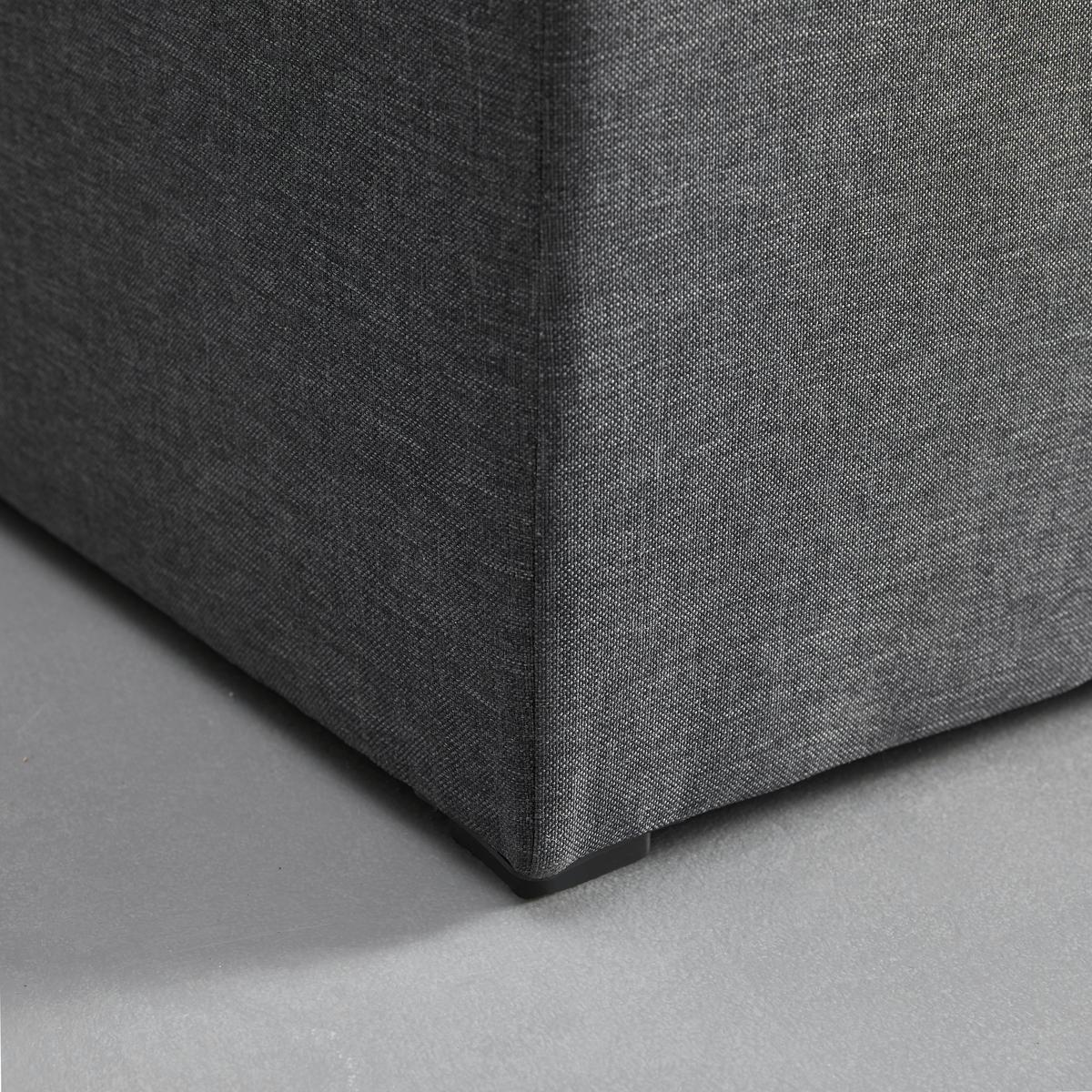 Boxspring Ágy Lisa - sötétszürke, Modern, faalapú anyag/textil (140/200cm) - Bessagi Home