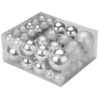 set boule de Noël in Silberfarben - couleur argentée, Basics, matière synthétique - Modern Living