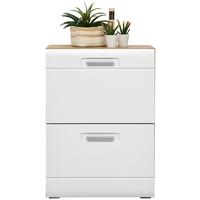 Omara Za Čevlje Auris, Bela, Hrast - barve hrasta/bela, Moderno (60/82,7/37,1cm) - Mömax