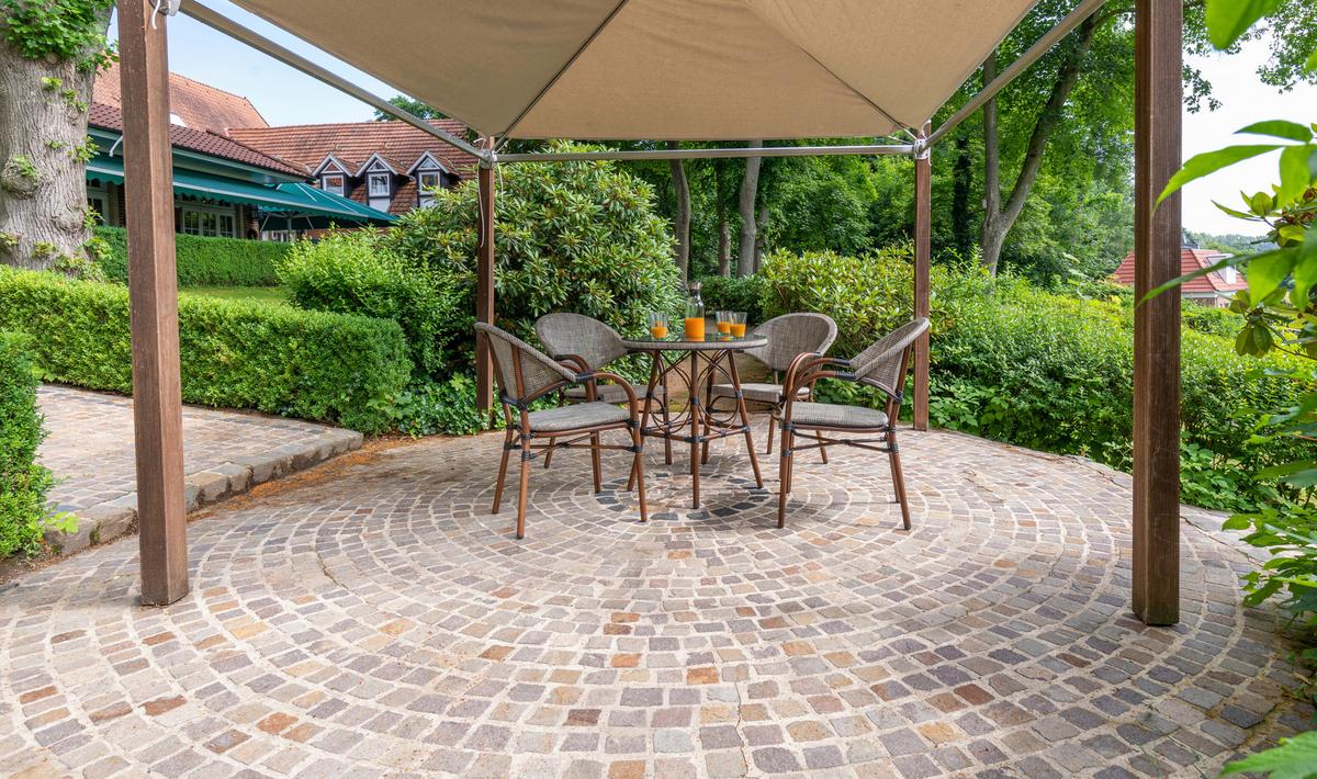 Set Za Balkon Maui, Peščene Barve, 3-Delni Set - bež/peščene barve, Basics, kovina/tekstil (70/74cm) - Gardenson
