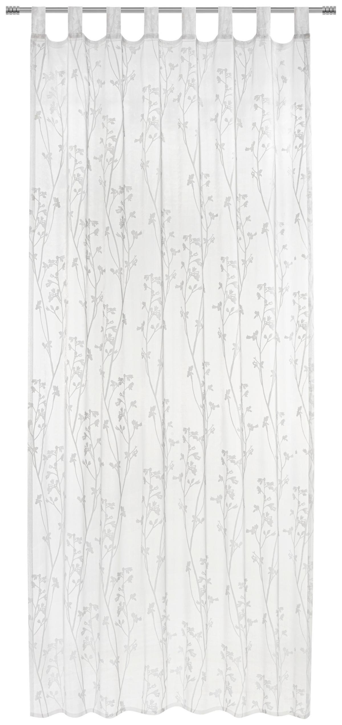 ZASŁONA NA SZELKACH FLORENCE - biały, Trend, tkanina (140/245cm) - Boxxx