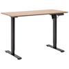 SKRIVBORD EMIL II - svart/ek Artisan, Modern, metall/trämaterial (120/72-118/60cm) - Mömax