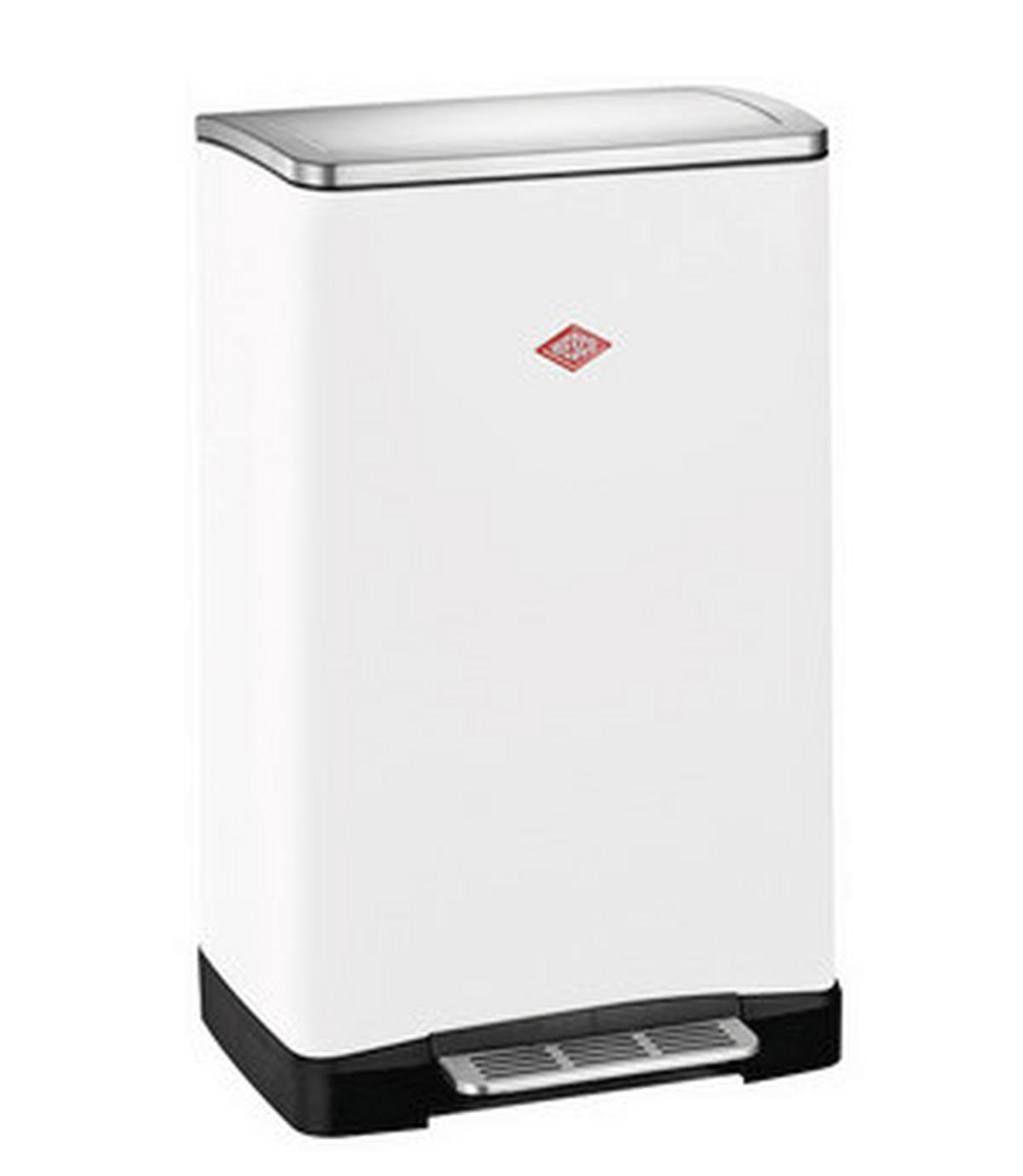 SORTOWNIK ODPADÓW 8011697 - biały/czarny, Konventionell, tworzywo sztuczne/metal (40,5/65/34,5cm) - Wesco