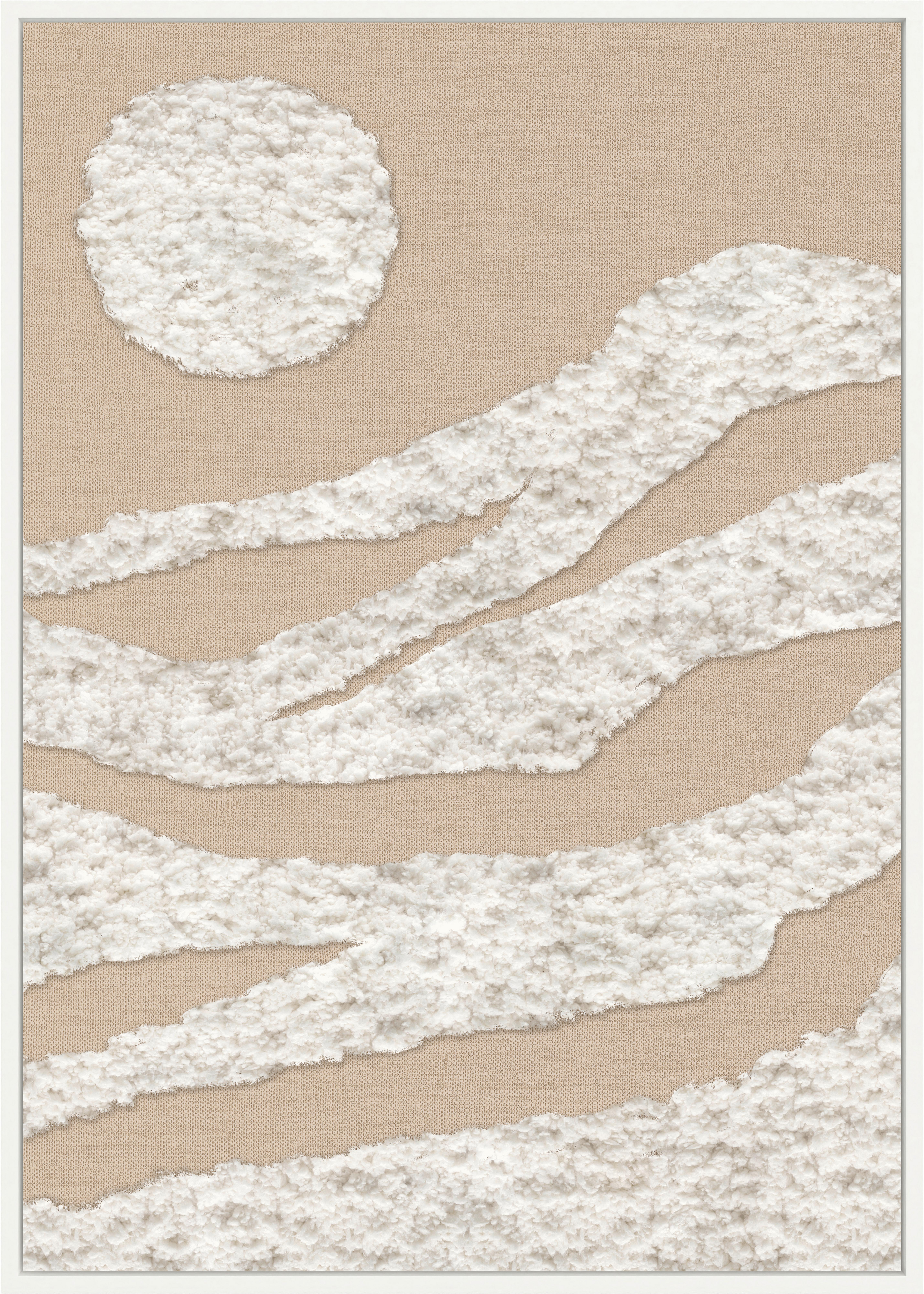 Slika Na Platnu Jeff - krem barve/bež, Moderno, umetna masa/tekstil (50/70cm) - Mömax