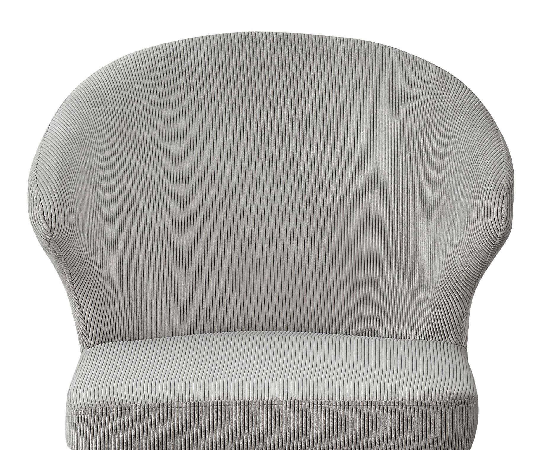 STOL JANA -BASED- - ljusgrå/grå, Lifestyle, metall/textil (55/82/58cm) - Based