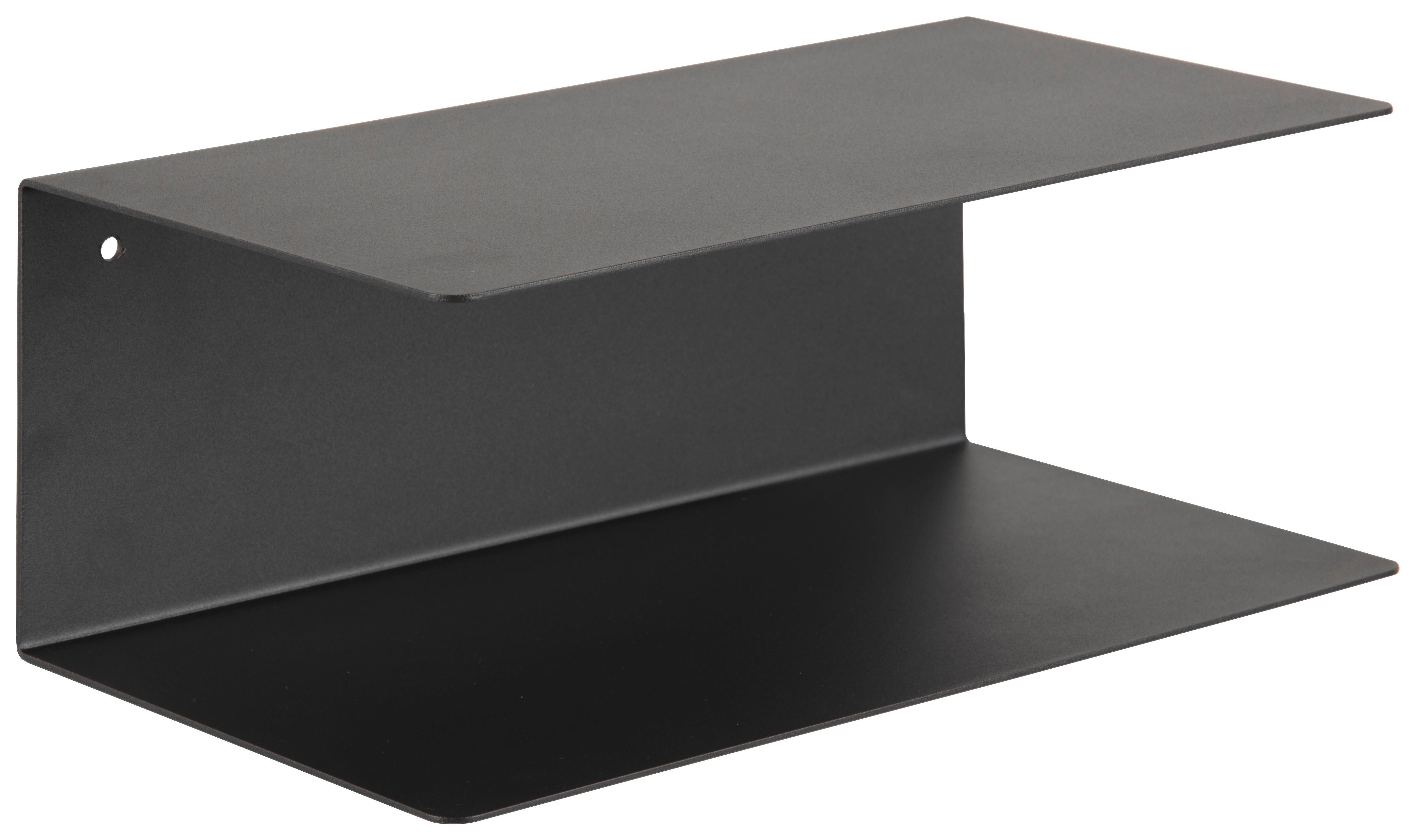 Falipolc Joliet 2db/csomag - Fekete, Fém (35/14/20cm)