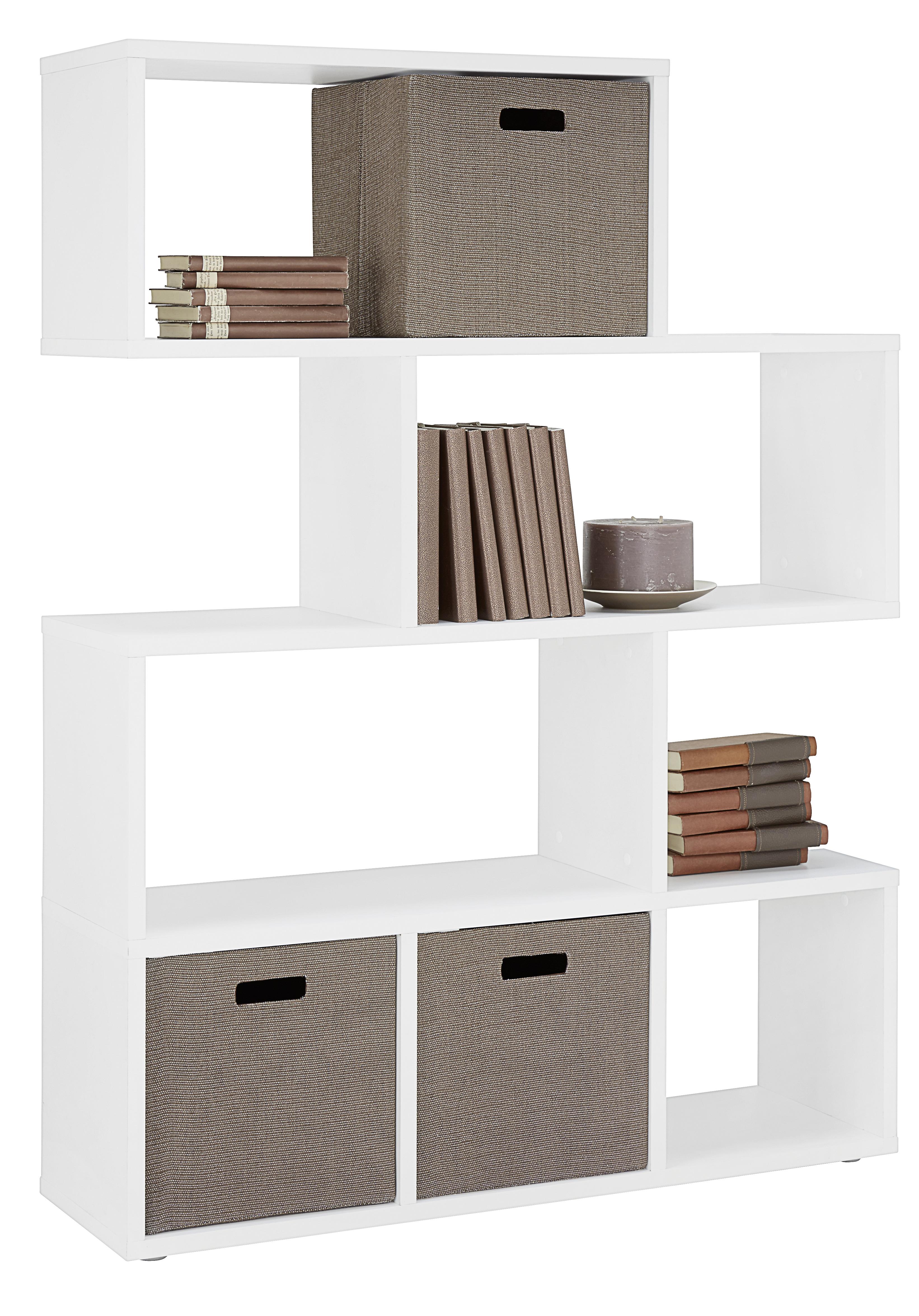 Raumteiler in Weiss - weiss, Holzwerkstoff/Kunststoff (110/148/33cm) - Modern Living