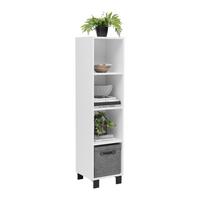 Regal Lugo Weiß - Schwarz/Weiß, MODERN, Holzwerkstoff/Kunststoff (135/43,2/34,4cm) - Mömax