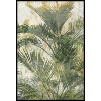 Vászonkép Denise Small - fekete/zöld, Modern, műanyag/faalapú anyag (60/90cm) - Premium Living