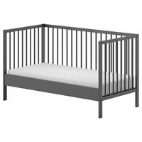 Kinder-/Juniorbett Dino ca. 70x140 cm Anthrazit - Anthrazit, MODERN, Holz (70/140cm) - MID.YOU