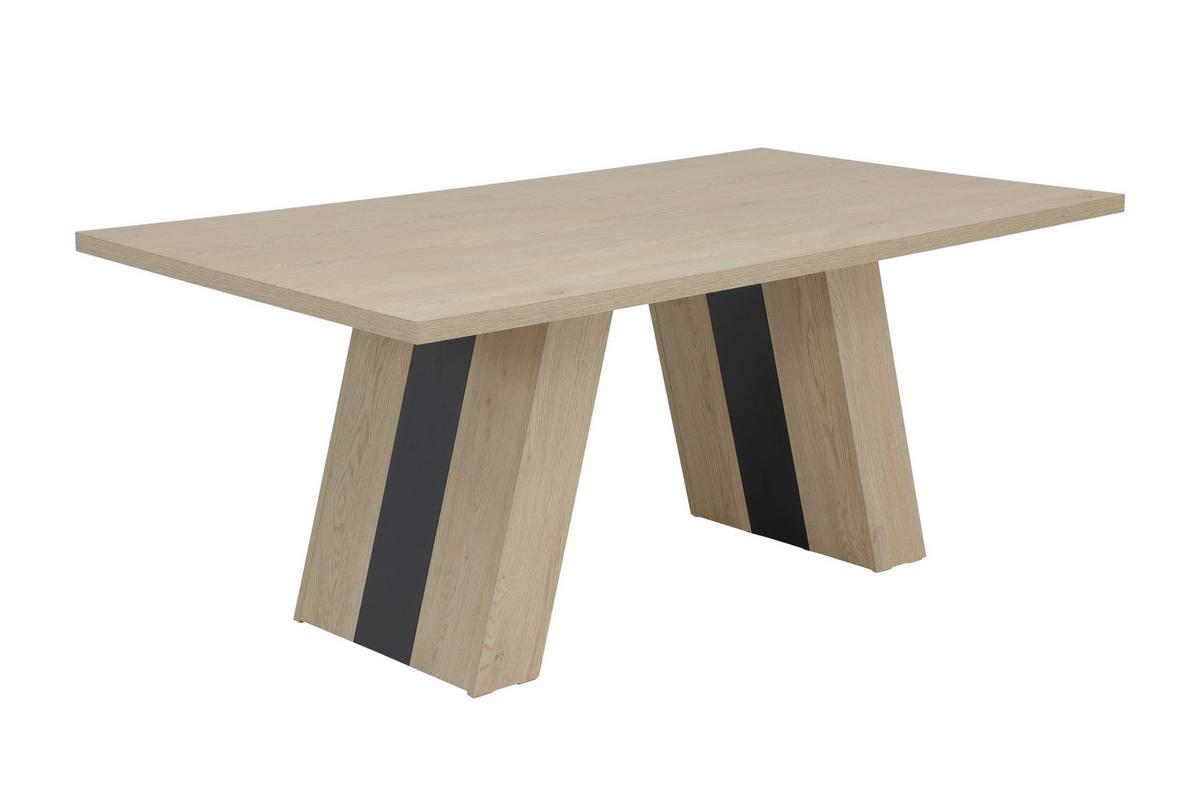 ESSTISCH TINDARI T - Eichefarben/Schwarz, MODERN, Holzwerkstoff (100/180/76cm) - MID.YOU