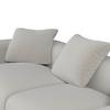 SOFFA TALIA - brun/grå, Modern, trä/textil (237/60,5/98cm) - Bessagi Home