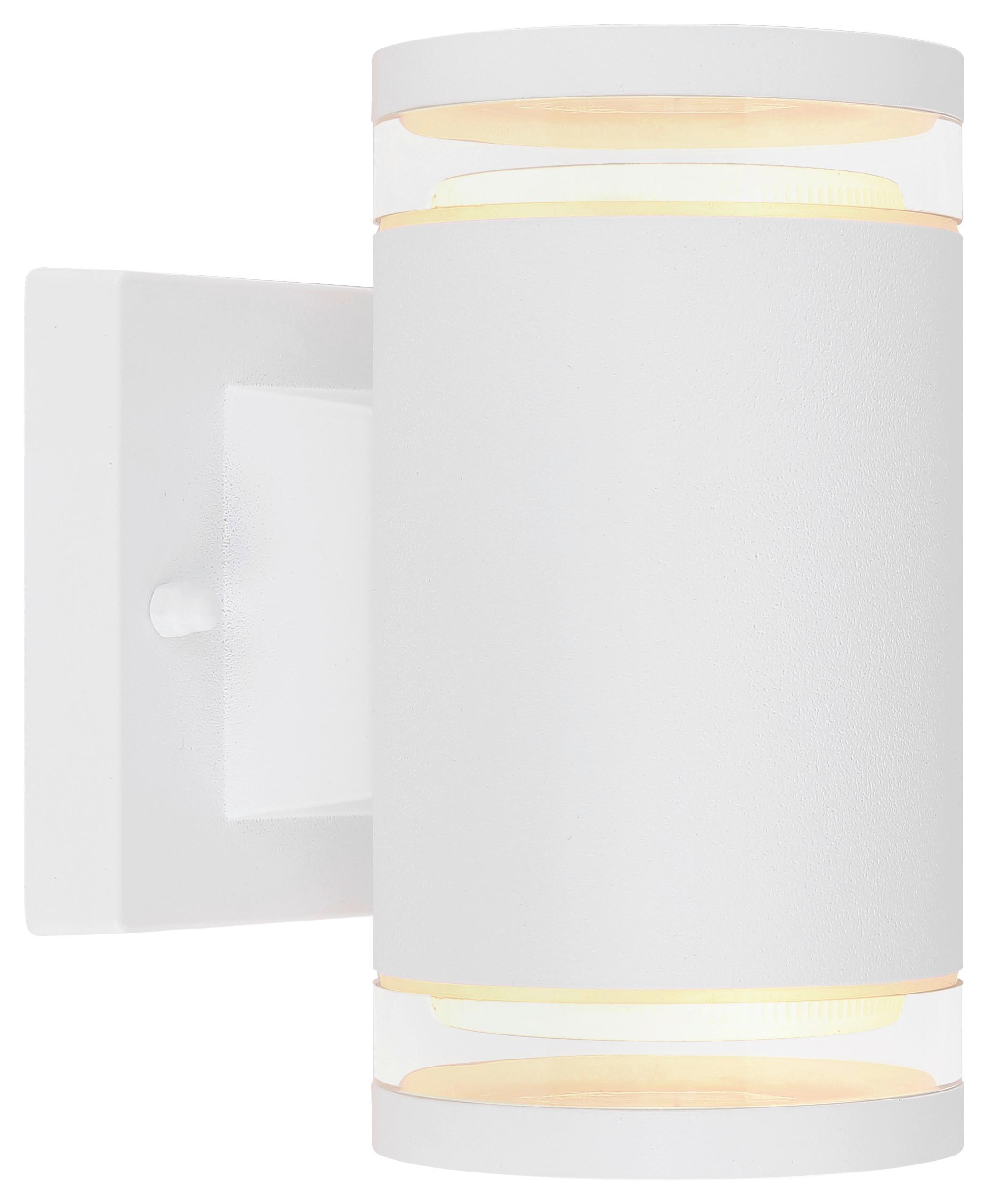 Zidna Svjetiljka Vanjska 32063-2w Alcala - bijela/prozirno, Basics, staklo/metal (10/16,5cm) - Globo