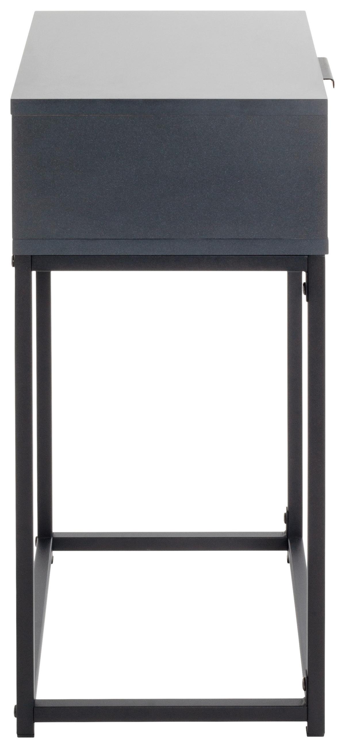 NOPTIERA ILVA - antracit/negru, Konventionell, metal/material pe bază de lemn (40/60/28cm) - Mömax