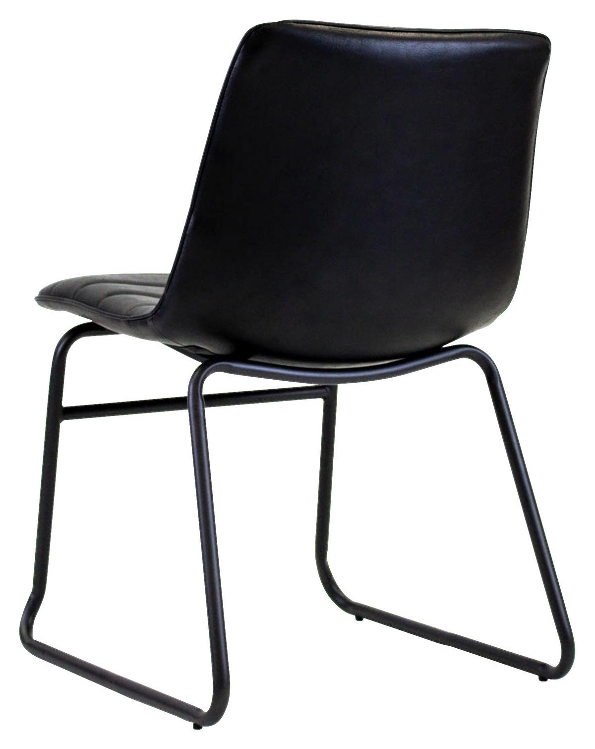 STUHL-SET MILAN - Schwarz, KONVENTIONELL, Kunststoff/Textil (48/77/56cm) - MID.YOU