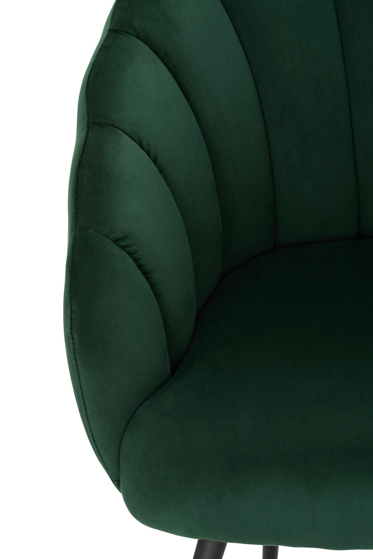 FOTEL KOKTAJLOWY KIRA - zielony/niebieski, Modern, metal/tkanina (67/80/78cm) - Livetastic