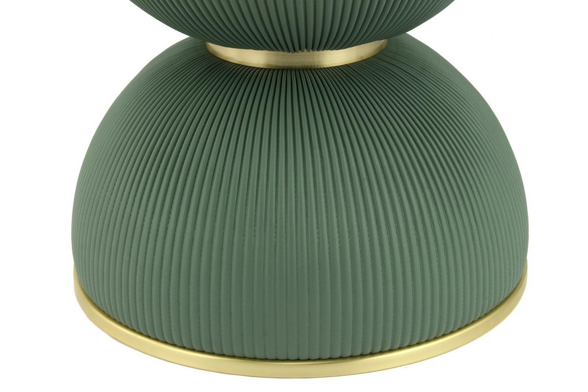 BEISTELLTISCH JOKAI 225 MINT - Goldfarben/Mintgrün, Design, Textil/Stein (47/51cm) - Kayoom