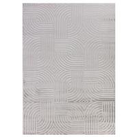 Tkana Preproga Sahara, Srebrna, 120x170cm - srebrne barve, Design, tekstil (120/170cm) - Novel