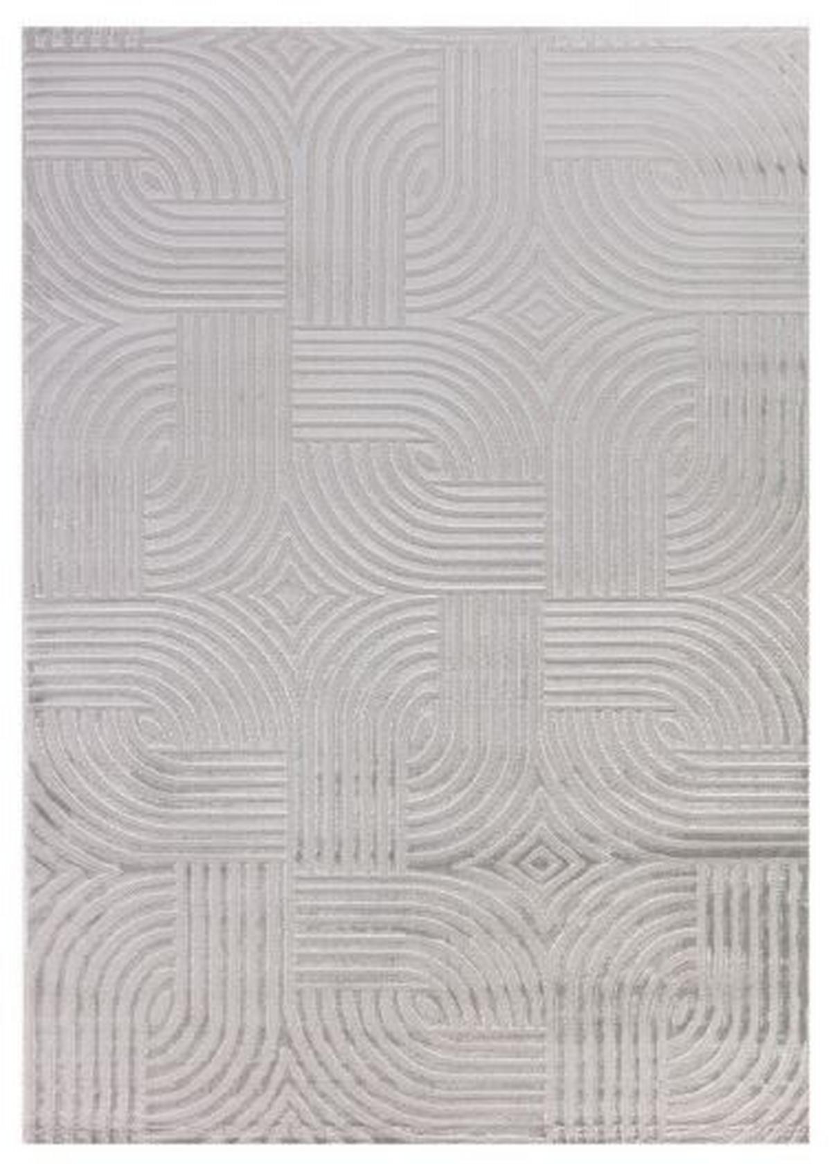 Tkana Preproga Sahara, Srebrna, 120x170cm - srebrne barve, Design, tekstil (120/170cm) - Novel