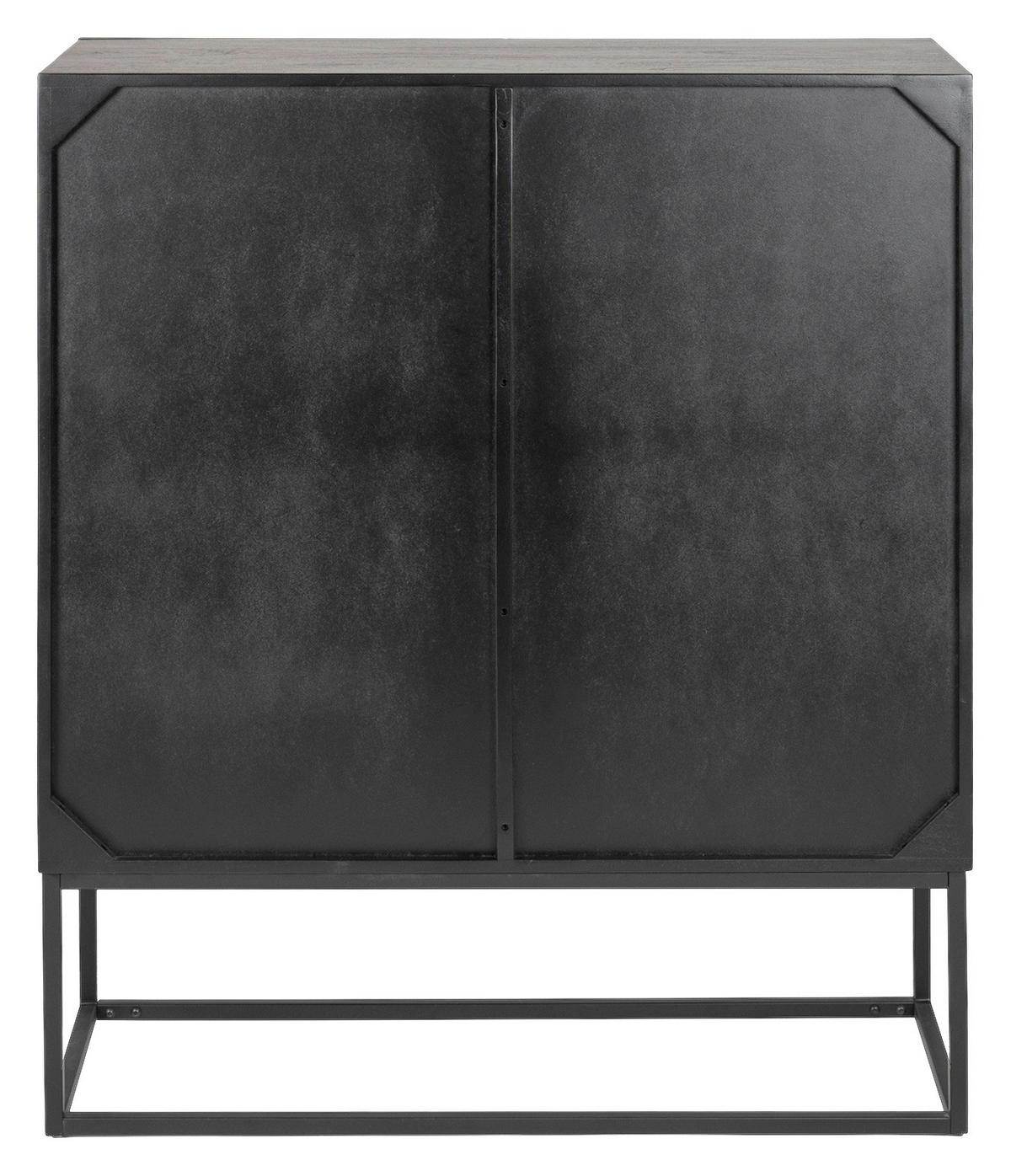 Highboard Black Rose Schwarz - Schwarz, Trend, Holz/Metall (100/120/40cm) - P & B