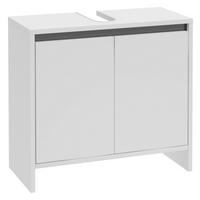 SZAFKA POD UMYWALKĘ SLITO - antracytowy/biały, Basics, materiał drewnopochodny (60/55/28cm) - MID.YOU