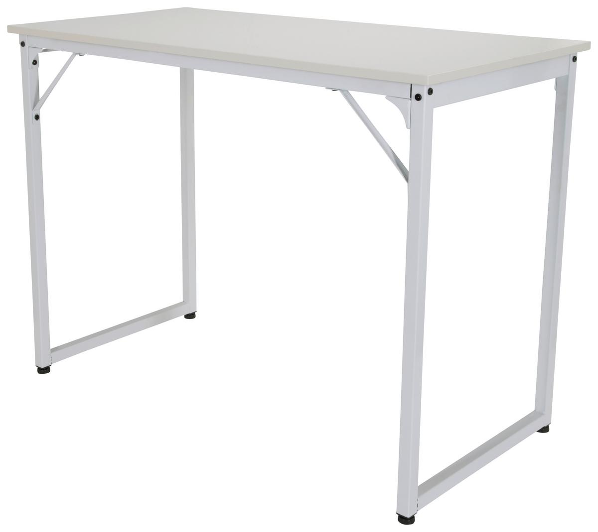 Pisalna Miza Workspace I, Bela - bela, Basics, kovina/leseni material (120/50/74cm) - MID.YOU
