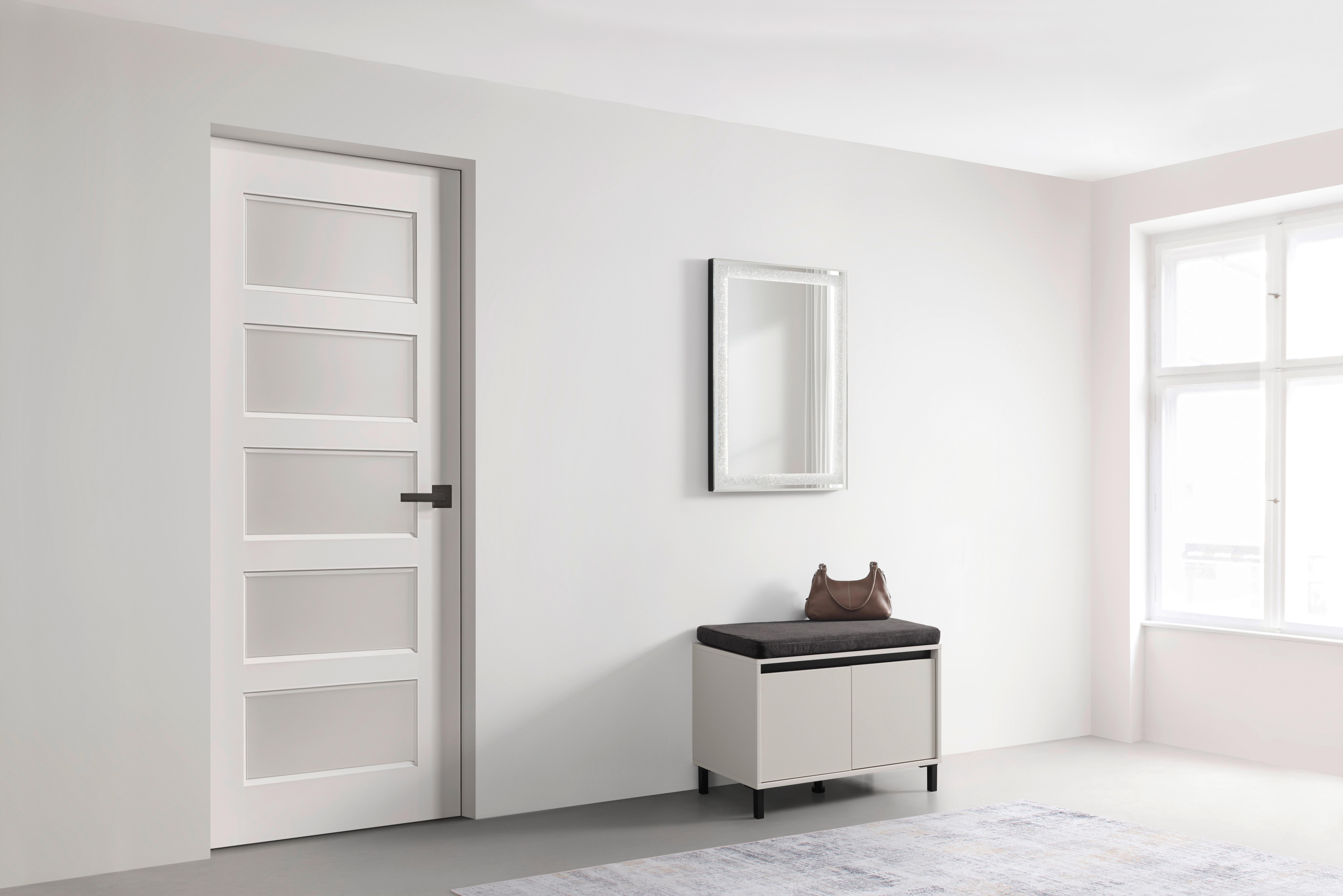 SPEGEL MED BELYSNING HERMINE - Modern, glas (60/80cm) - Mömax