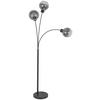GOLVLAMPA GITTI - svart, Modern, metall/glas (63/160cm) - Mömax