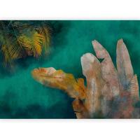 Fotótapéta Exotic Jungle - bézs/mentazöld, Lifestyle, textil (150/105cm) - artgeist