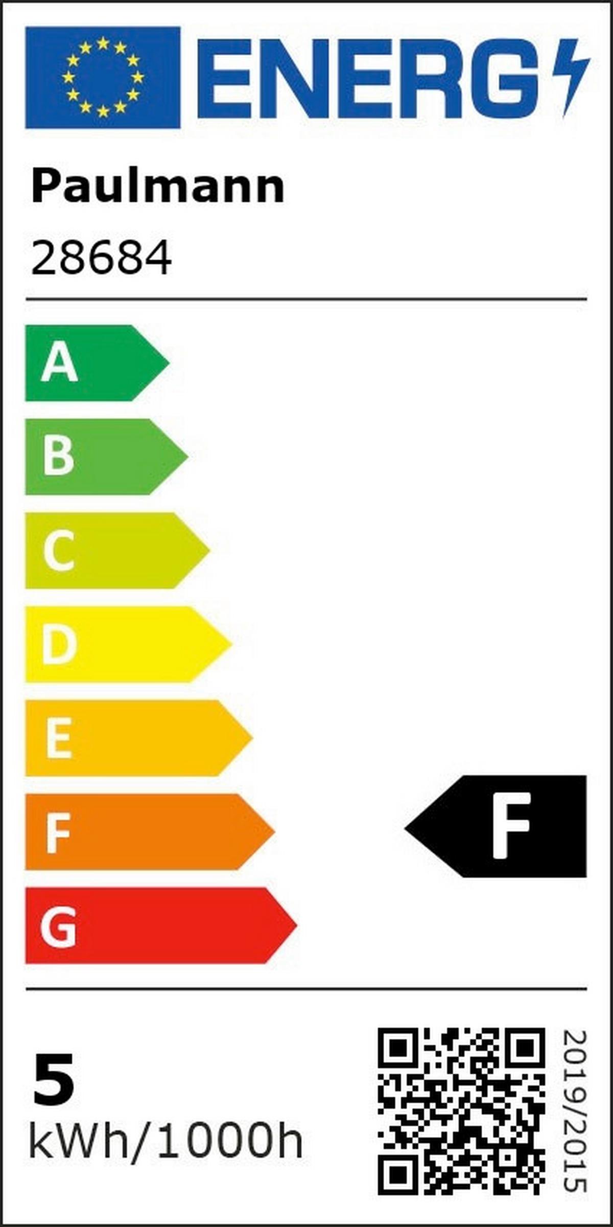 LED-Leuchtmittel 28684 max. 4,8 Watt - Klar, Basics, Glas (9,8cm) - Paulmann